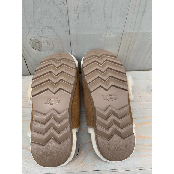 UGG OUTSLIDE BUCKLE CHESTNUT FUR SANDALS SLIPPERS US 9 new - Picture 6 of 6